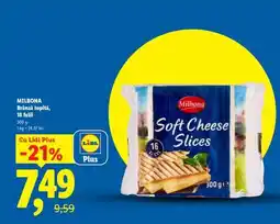 Lidl MILBONA Brânză topită, 16 felii Ofertă