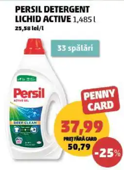 Penny PERSIL DETERGENT LICHID ACTIVE Ofertă