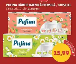 Penny PUFINA HÂRTIE IGIENICĂ PIERSICĂ / MUȘEȚEL Ofertă
