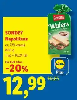 Lidl Sondey Napolitane Ofertă