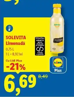 Lidl Solevita Limonadă Ofertă