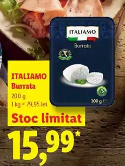 Lidl ITALIAMO Burrata Ofertă