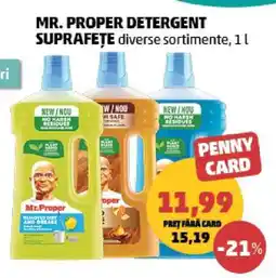 Penny MR. PROPER DETERGENT SUPRAFEȚE Ofertă