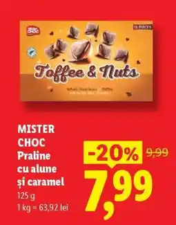 Lidl MISTER CHOC Praline cu alune și caramel Ofertă