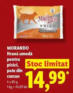 Lidl MORANDO Hrană umedă pentru pisici, pate din curcan Ofertă