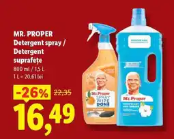 Lidl MR. PROPER Detergent spray / Detergent suprafețe Ofertă