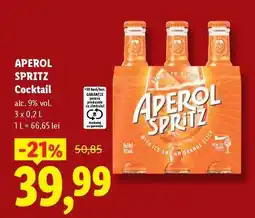 Lidl Aperol Spritz Cocktail Ofertă