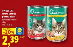 Lidl SWEET CAT Hrană umedă pentru pisici Ofertă