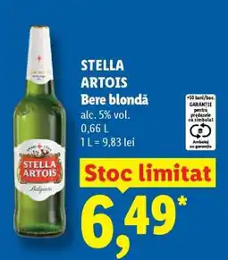 Lidl STELLA ARTOIS Bere blondă Ofertă