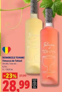 Lidl DOMENIILE TOHANI Fetească de Tohani Ofertă