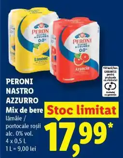 Lidl PERONI NASTRO AZZURRO Mix de bere Ofertă
