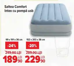 Carrefour Saltea Comfort Intex cu pompă usb Ofertă