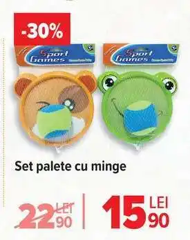 Set palete cu minge