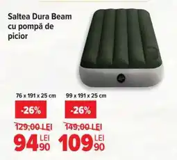 Carrefour Saltea Dura Beam cu pompă de picior Ofertă