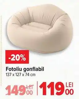Carrefour Fotoliu gonflabil Ofertă