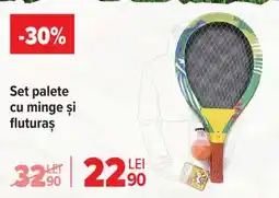 Carrefour Set palete cu minge și fluturaș Ofertă