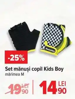 Carrefour Set mănuși copil Kids Boy Ofertă