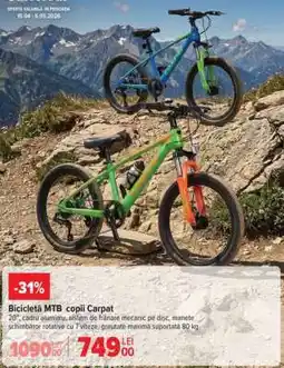 Carrefour Bicicletă MTB copii Carpat Ofertă
