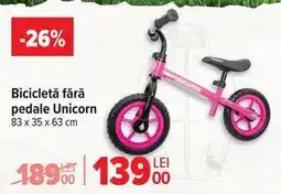 Carrefour Bicicletă fără pedale Unicorn Ofertă