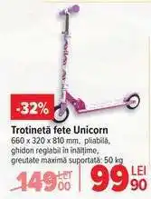 Carrefour Trotinetă fete Unicorn Ofertă