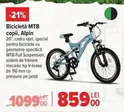Carrefour Bicicletă MTB copii, Alpin Ofertă
