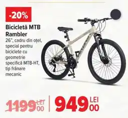 Carrefour Bicicletă MTB Rambler Ofertă