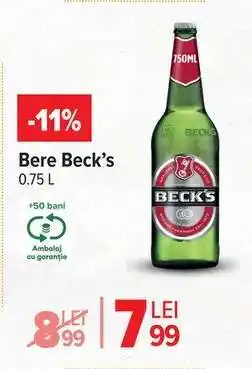 Carrefour Bere Beck's Ofertă