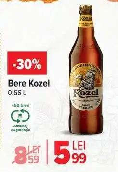 Carrefour Bere Kozel 0.66 L Ofertă