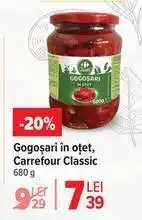 Carrefour Gogoșari în oțet, Carrefour Classic Ofertă