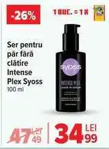 Carrefour Ser pentru păr fără clătire, Intense Plex, Syoss Ofertă