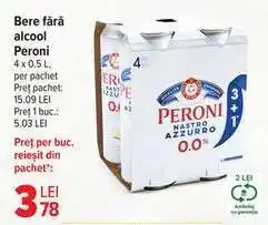 Carrefour Bere fără alcool Peroni Ofertă