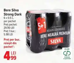 Carrefour Bere Silva Strong Dark Ofertă