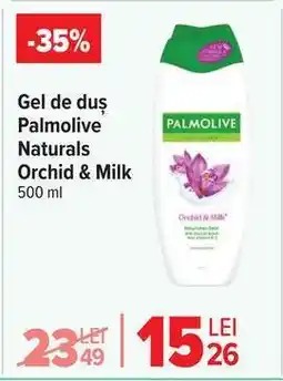 Carrefour Gel de duș Palmolive Naturals Orchid & Milk Ofertă