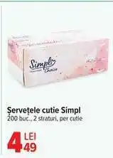 Carrefour Șervețele cutie Simpl Ofertă