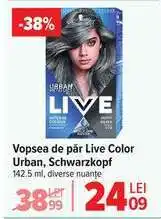 Carrefour Vopsea de păr Live Color Urban, Schwarzkopf Ofertă