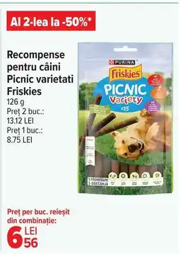 Carrefour Recompense pentru câini Picnic varietati Friskies Ofertă