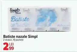 Carrefour Batiste nazale Simpl Ofertă