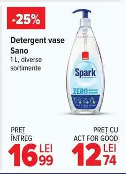 Carrefour Detergent vase SANO Ofertă