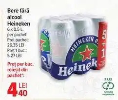 Carrefour Bere fără alcool Heineken Ofertă