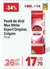 Carrefour Pastă de dinți Max White Expert Original Colgate Ofertă