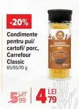 Carrefour Condimente pentru pui/cartofi/porc, Carrefour Classic Ofertă