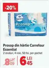 Prosop din hârtie Carrefour Essential