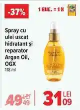 Carrefour Spray cu ulei uscat hidratant și reparator Argan Oil, OGX Ofertă