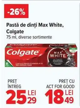 Carrefour Pastă de dinți Max White Colgate Ofertă