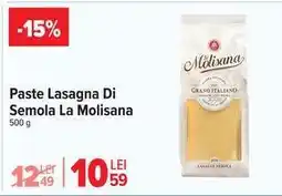 Carrefour Paste Lasagna Di Semola La Molisana 500 g Ofertă