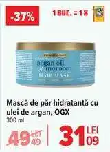 Carrefour Mască de păr hidratantă cu ulei de argan, OGX Ofertă