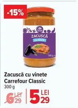 Carrefour Zacuscă cu vinete, Carrefour Classic Ofertă