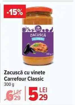 Carrefour Zacuscă cu vinete, Carrefour Classic Ofertă