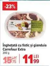 Carrefour Înghețată cu fistic și gianduia Carrefour Extra Ofertă