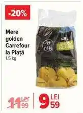 Carrefour Mere golden, Carrefour la Piață 1.5 kg Ofertă